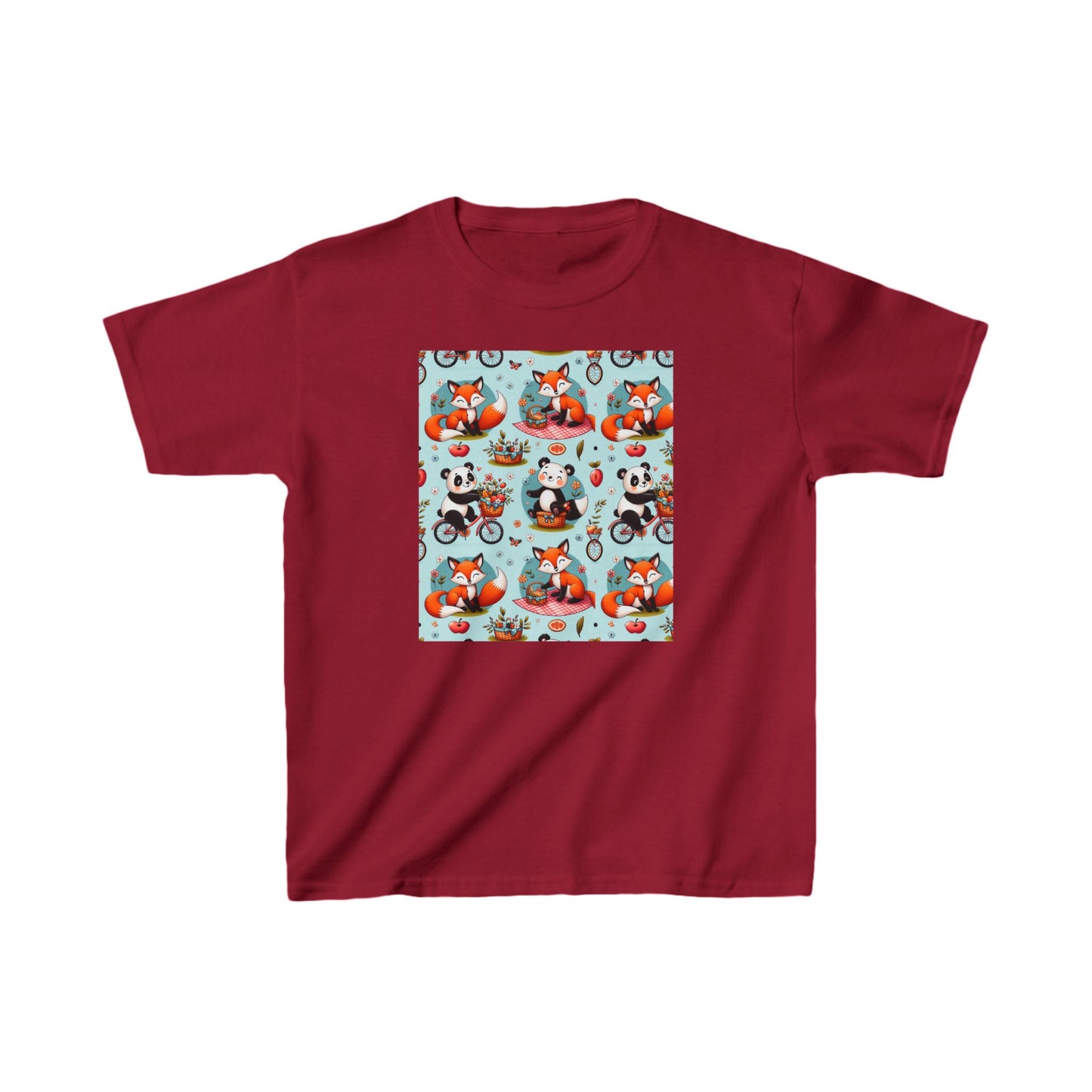 Whimsical Kids Cotton Tee - Fun Animal Print for Playful Adventures