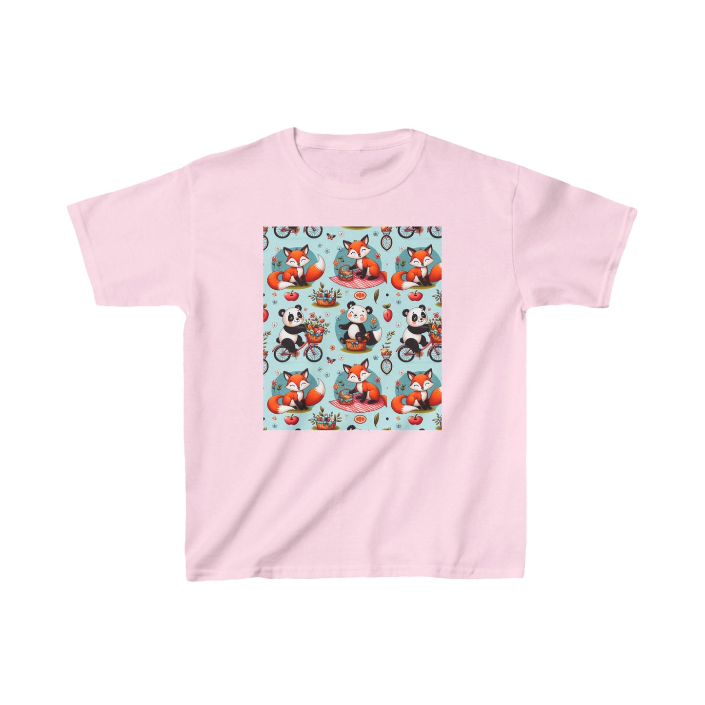 Whimsical Kids Cotton Tee - Fun Animal Print for Playful Adventures