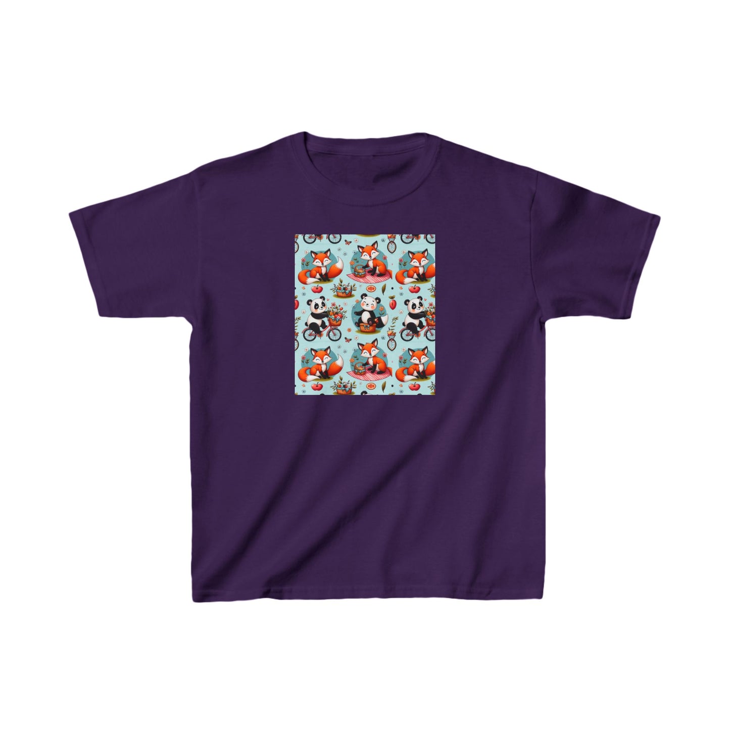 Whimsical Kids Cotton Tee - Fun Animal Print for Playful Adventures