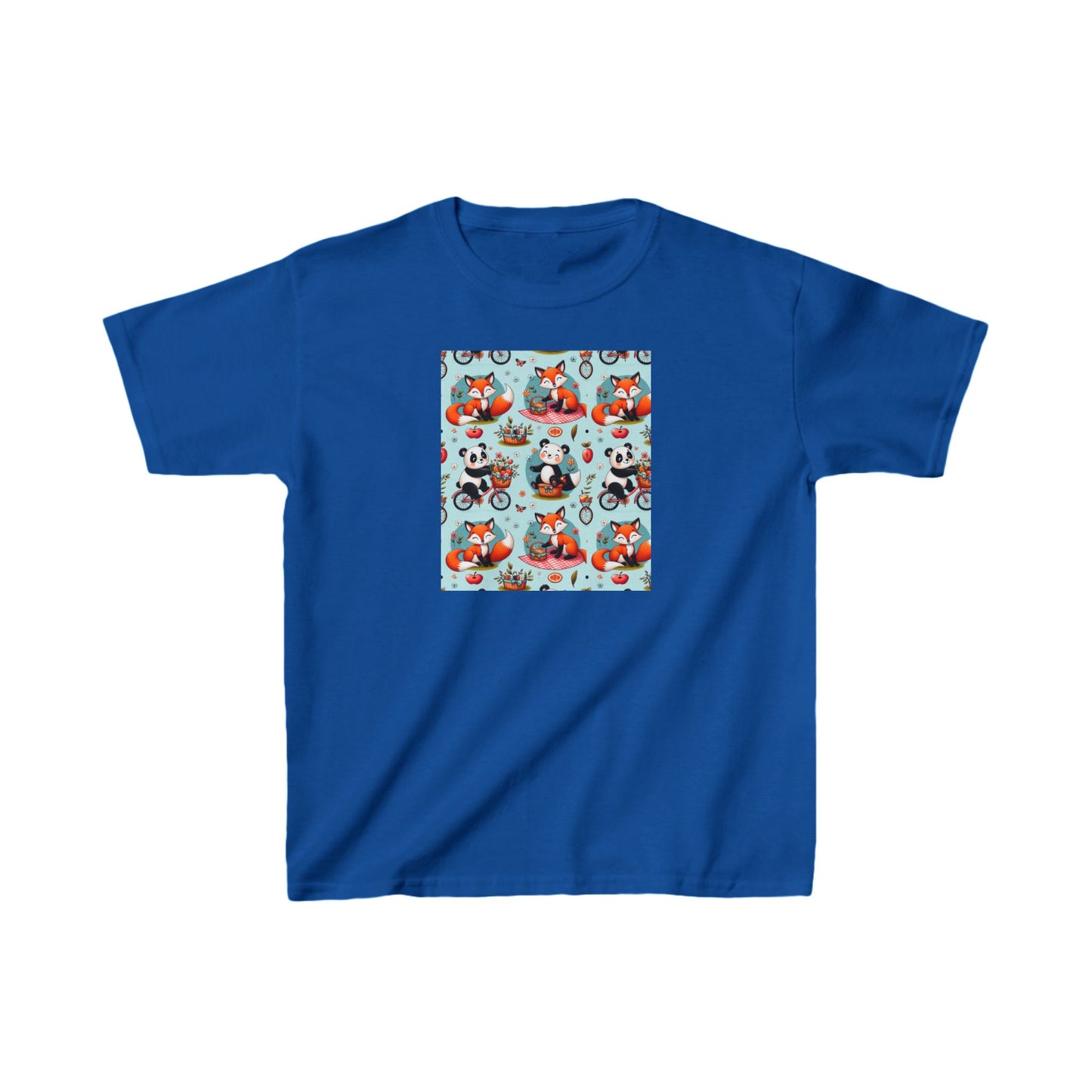 Whimsical Kids Cotton Tee - Fun Animal Print for Playful Adventures