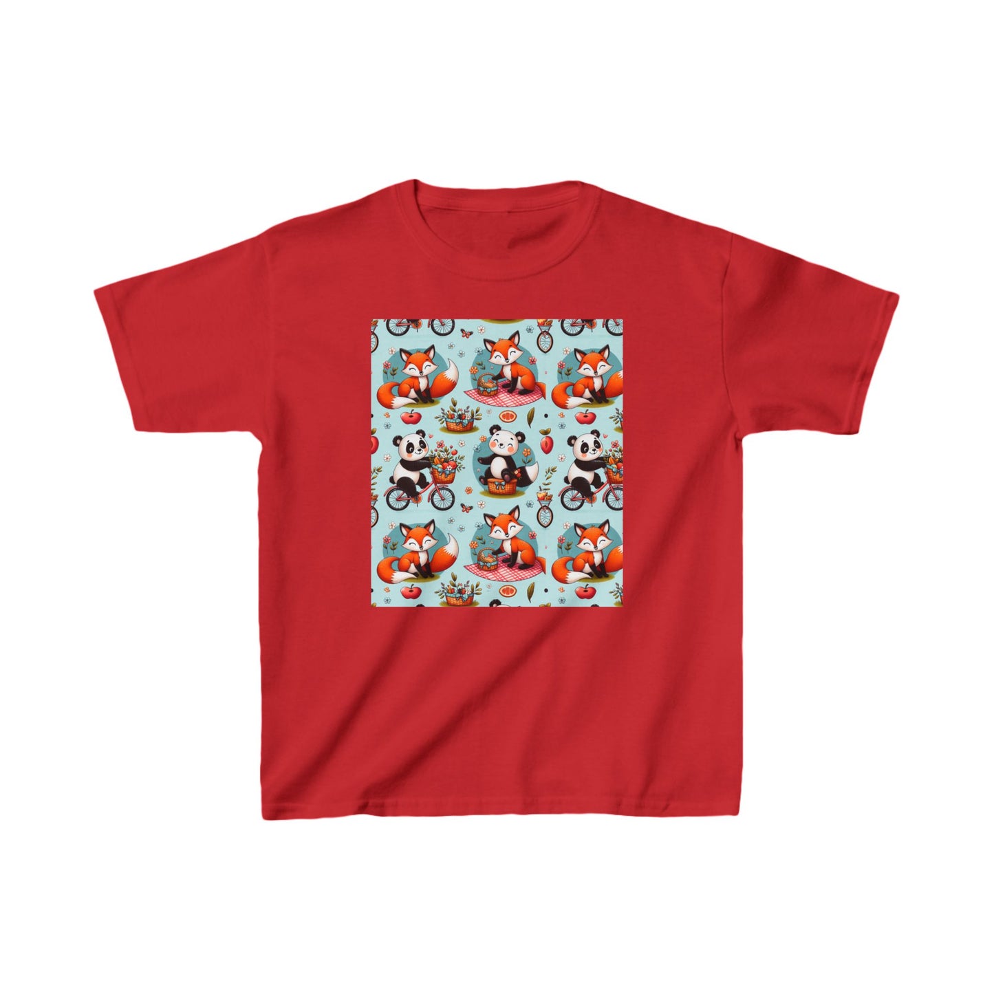 Whimsical Kids Cotton Tee - Fun Animal Print for Playful Adventures